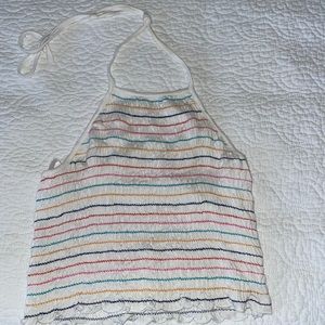 Rainbow halter top
